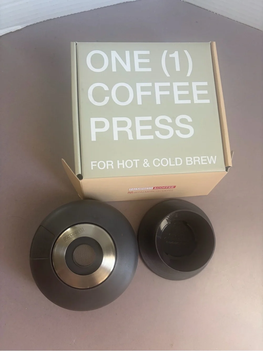 ONE (1) Coffee Press - Dark Gray